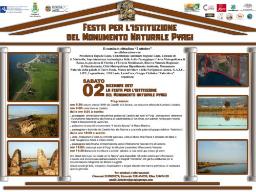 Festa per l’istituzione del Monumento Naturale Pyrgi